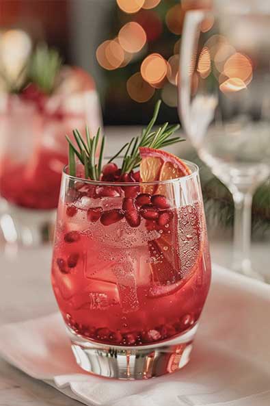 raw image glass Pomegranate Gin Tonic