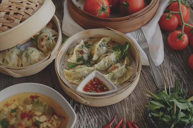 raw image Dim sum dumplings