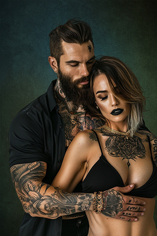 after fine art background sample couple portrait