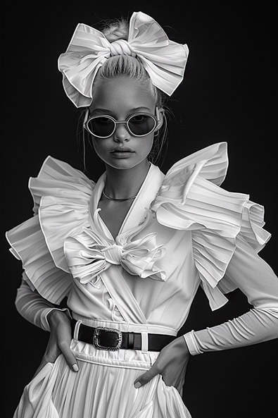 with preset fashion photo avantgarde dress