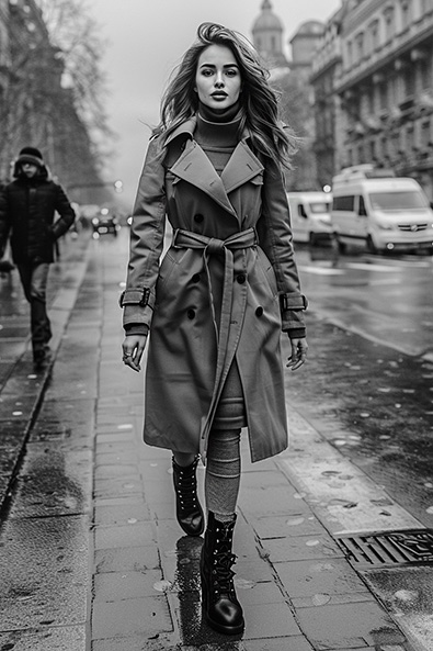 with preset street fashion shoot