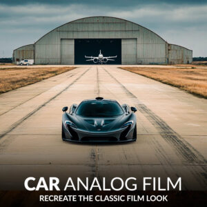 cover image car analog film presets for Lightroom