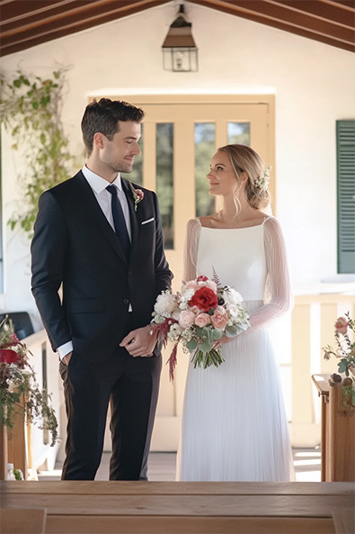 Before wedding couple