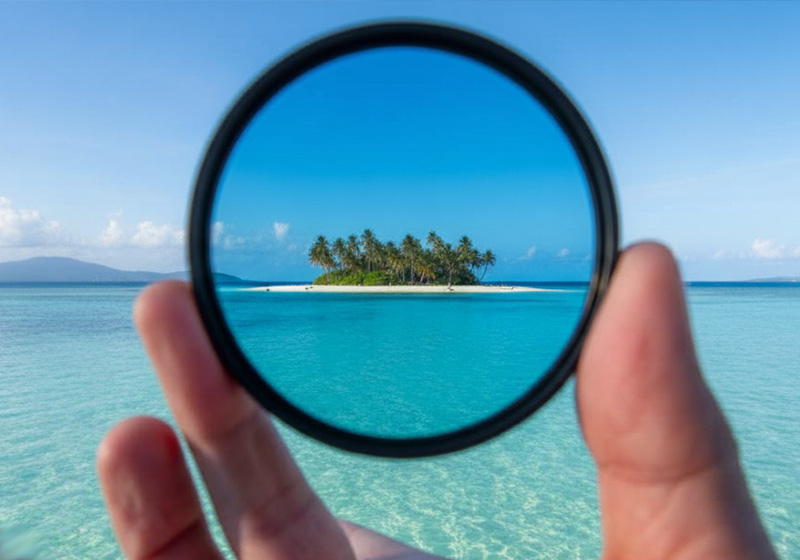 Polarizer for deeper skies before Kodak Ektar editing