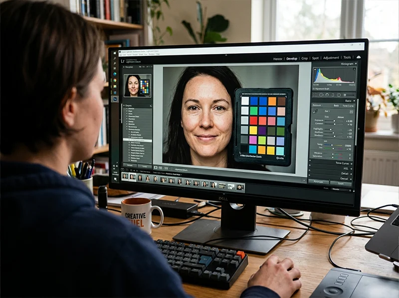 Lightroom Classic Calibration on a portrait RAW file