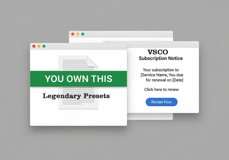 ightroom preset permanent ownership vs subscription model comparison
